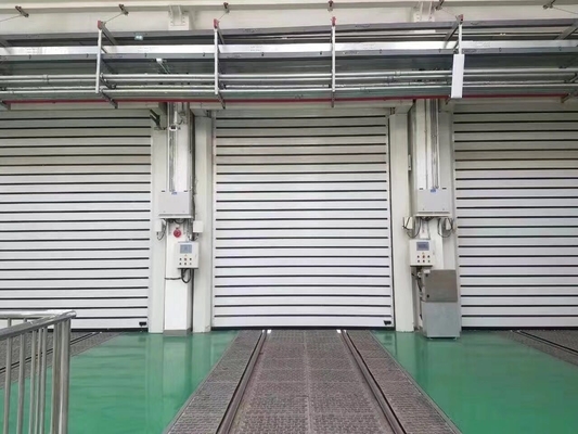 TM-D04 آلیاژ با سرعت بالا چرخدار سریع شاتر چرخش درب انبار امنیتی