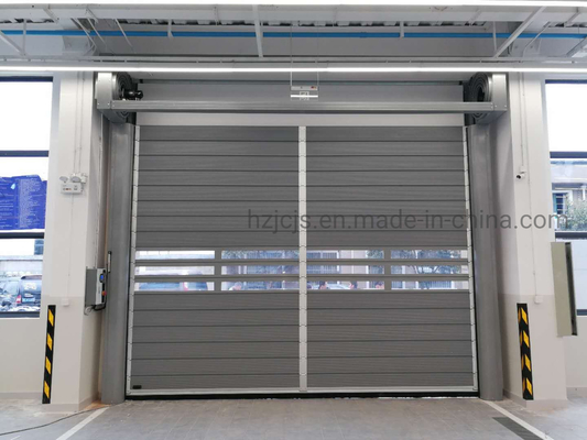 حداکثر اندازه W8000mm*H8000mm آلیاژ آلومینیوم درب بسته شدن با سرعت بالا برای انبار امنیتی