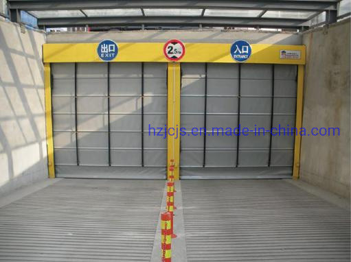 آلیاژ آلومینیوم JTM-D03 سریع رول و شاتر چرخش گودام باد سپر اتوماتیک درب