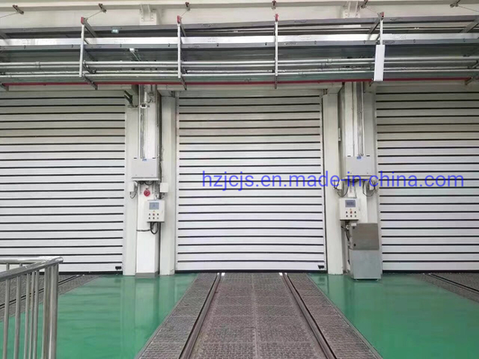تمام شده آلومینیوم آلیاژ سریع رول بالا عمل رولر شاتر مارپیچ امنیت درب گاراژ