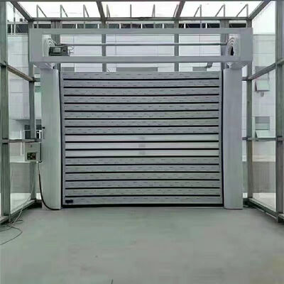 ضدآتش درب بالا با سرعت بالا با مقاومت باد Beaufort 12 و IP55 حفاظت برای استفاده صنعتی